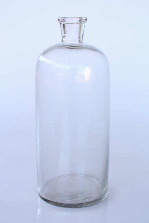 Large Clear Glass Herbal Vase